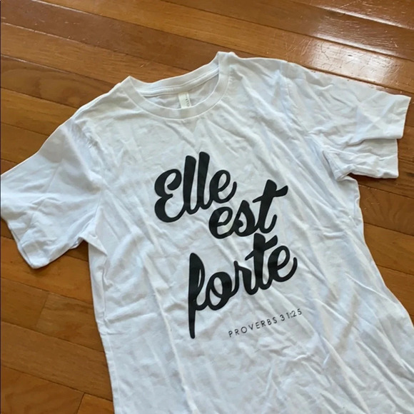 she is Tops - Elle est Forte shirt